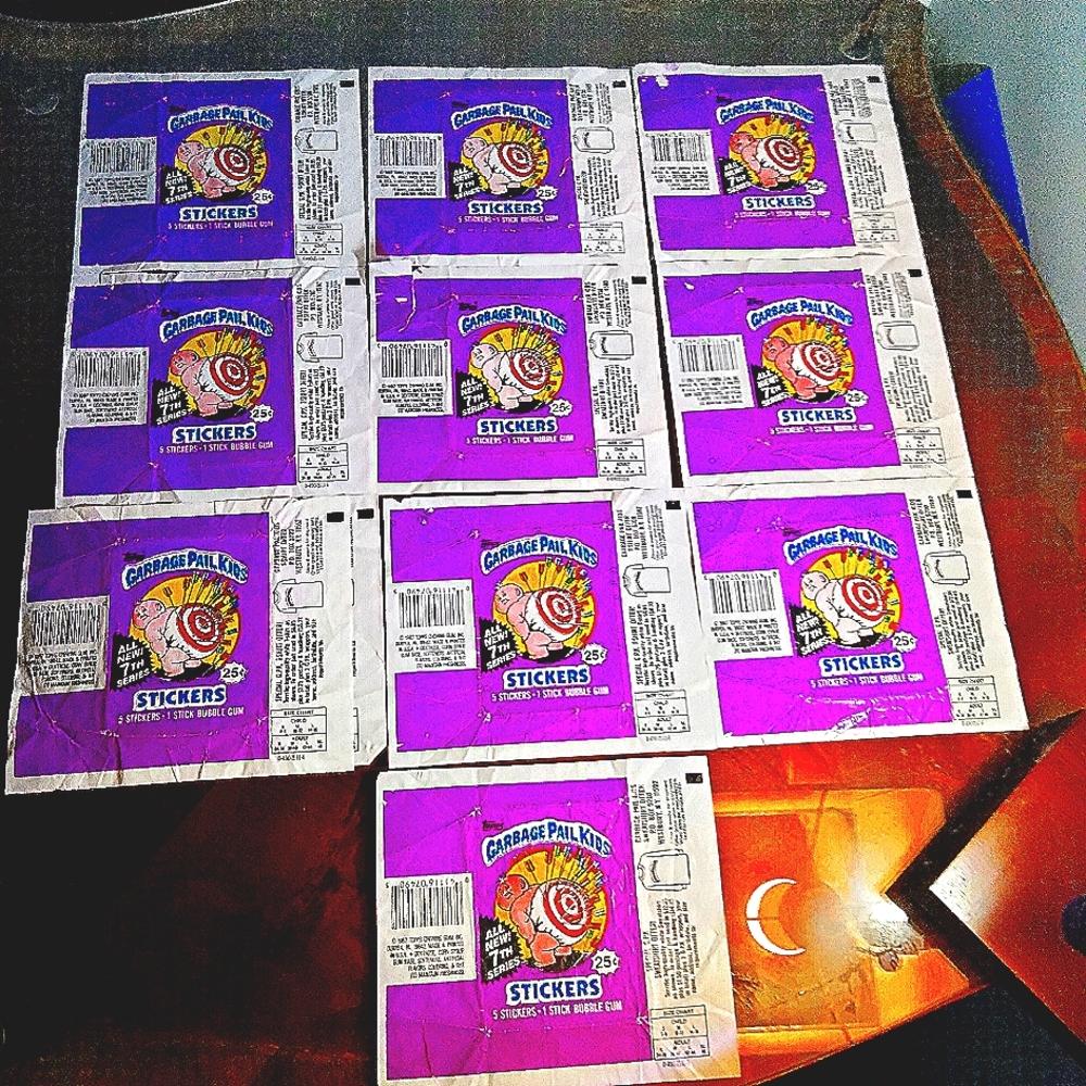 1987 Garbage Pail Kids series 7 wrappers (10)